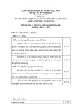 Đáp án đề thi tốt nghiệp cao đẳng nghề khóa 3 (2009-2012) - Nghề: Kỹ thuật xây dựng - Môn thi: Lý thuyết chuyên môn nghề - Mã đề thi: DA KTXD-LT31