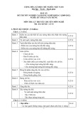 Đáp án đề thi tốt nghiệp cao đẳng nghề khóa 3 (2009-2012) - Nghề: Kỹ thuật xây dựng - Môn thi: Lý thuyết chuyên môn nghề - Mã đề thi: DA KTXD-LT33