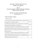 Đáp án đề thi tốt nghiệp cao đẳng nghề khóa 3 (2009-2012) - Nghề: Kỹ thuật xây dựng - Môn thi: Lý thuyết chuyên môn nghề - Mã đề thi: DA KTXD-LT37