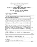 Đáp án đề thi tốt nghiệp cao đẳng nghề khóa 3 (2009-2012) - Nghề: Kỹ thuật xây dựng - Môn thi: Lý thuyết chuyên môn nghề - Mã đề thi: DA KTXD-LT38