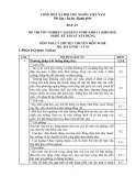 Đáp án đề thi tốt nghiệp cao đẳng nghề khóa 3 (2009-2012) - Nghề: Kỹ thuật xây dựng - Môn thi: Lý thuyết chuyên môn nghề - Mã đề thi: DA KTXD-LT42