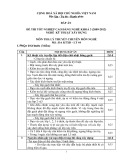 Đáp án đề thi tốt nghiệp cao đẳng nghề khóa 3 (2009-2012) - Nghề: Kỹ thuật xây dựng - Môn thi: Lý thuyết chuyên môn nghề - Mã đề thi: DA KTXD-LT44