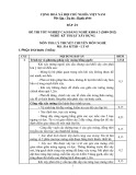 Đáp án đề thi tốt nghiệp cao đẳng nghề khóa 3 (2009-2012) - Nghề: Kỹ thuật xây dựng - Môn thi: Lý thuyết chuyên môn nghề - Mã đề thi: DA KTXD-LT45