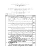 Đáp án đề thi tốt nghiệp cao đẳng nghề khóa 3 (2009-2012) - Nghề: Kỹ thuật xây dựng - Môn thi: Lý thuyết chuyên môn nghề - Mã đề thi: DA KTXD-LT47