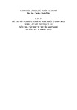 Đáp án đề thi tốt nghiệp cao đẳng nghề khóa 3 (2009-2012) - Nghề: Lắp đặt thiết bị cơ khí - Môn thi: Lý thuyết chuyên môn nghề - Mã đề thi: ĐA-LĐTBCK-LT13