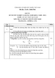 Đáp án đề thi tốt nghiệp cao đẳng nghề khóa 3 (2009-2012) - Nghề: Lắp đặt thiết bị cơ khí - Môn thi: Lý thuyết chuyên môn nghề - Mã đề thi: ĐA-LĐTBCK-LT16
