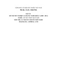 Đáp án đề thi tốt nghiệp cao đẳng nghề khóa 3 (2009-2012) - Nghề: Lắp đặt thiết bị cơ khí - Môn thi: Lý thuyết chuyên môn nghề - Mã đề thi: ĐA-LĐTBCK-LT18