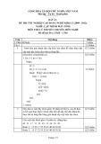 Đáp án đề thi tốt nghiệp cao đẳng nghề khóa 3 (2009-2012) - Nghề: Lập trình máy tính - Môn thi: Lý thuyết chuyên môn nghề - Mã đề thi: DA LTMT-LT01
