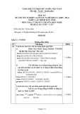 Đáp án đề thi tốt nghiệp cao đẳng nghề khóa 3 (2009-2012) – Nghề: Lập trình máy tính – Môn thi: Lý thuyết chuyên môn nghề - Mã đề thi: DA LTMT-LT37