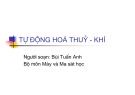 Bài giảng Tự động hóa thủy khí - Bùi Tuấn Anh