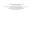 Đáp án đề thi tốt nghiệp cao đẳng nghề khóa 3 (2009-2012) - Nghề: May-Thiết kế thời trang - Môn thi: Lý thuyết chuyên môn nghề - Mã đề thi: DA MVTKTT-13