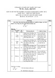 Đáp án đề thi tốt nghiệp cao đẳng nghề khóa 3 (2009-2012) - Nghề: May-Thiết kế thời trang - Môn thi: Lý thuyết chuyên môn nghề - Mã đề thi: DA MVTKTT-22