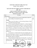 Đáp án đề thi tốt nghiệp cao đẳng nghề khóa 3 (2009-2012) - Nghề: Nguội sửa chữa máy công cụ - Môn thi: Lý thuyết chuyên môn nghề - Mã đề thi: DA SCMCC-LT05