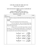 Đáp án đề thi tốt nghiệp cao đẳng nghề khóa 3 (2009-2012) - Nghề: Nguội sửa chữa máy công cụ - Môn thi: Lý thuyết chuyên môn nghề - Mã đề thi: DA SCMCC-LT36