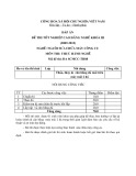 Đáp án đề thi tốt nghiệp cao đẳng nghề khóa 3 (2009-2012) - Nghề: Nguội sửa chữa máy công cụ - Môn thi: Thực hành nghề - Mã đề thi: ĐA SCMCC-TH08