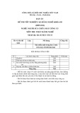 Đáp án đề thi tốt nghiệp cao đẳng nghề khóa 3 (2009-2012) - Nghề: Nguội sửa chữa máy công cụ - Môn thi: Thực hành nghề - Mã đề thi: ĐA SCMCC-TH33