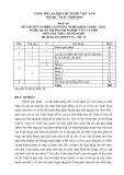 Đáp án đề thi tốt nghiệp cao đẳng nghề khóa 3 (2010-2012) - Nghề: Quản trị doanh nghiệp vừa và nhỏ - Môn thi: Thực hành nghề - Mã đề thi: DA QTDNVVN-TH11