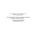 Đề thi tốt nghiệp cao đẳng nghề khóa 3 (2009-2012) - Nghề: Quản trị cơ sở dữ liệu - Môn thi: Thực hành nghề - Mã đề thi: QTCSDL-TH12