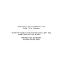 Đề thi tốt nghiệp cao đẳng nghề khóa 3 (2009-2012) - Nghề: Quản trị cơ sở dữ liệu - Môn thi: Thực hành nghề - Mã đề thi: QTCSDL-TH23