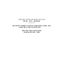 Đề thi tốt nghiệp cao đẳng nghề khóa 3 (2009-2012) - Nghề: Quản trị cơ sở dữ liệu - Môn thi: Thực hành nghề - Mã đề thi: QTCSDL-TH46