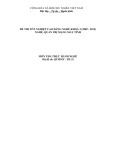 Đề thi tốt nghiệp cao đẳng nghề khóa 3 (2009-2012) - Nghề: Quản trị mạng máy tính - Môn thi: Thực hành nghề - Mã đề thi: QTMMT-TH32