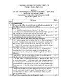 Đáp án đề thi tốt nghiệp cao đẳng nghề khóa 3 (2009-2012) - Nghề: Quản trị nhà hàng - Môn thi: Lý thuyết chuyên môn nghề - Mã đề thi: ĐA QTNH-LT13