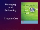 Lecture Management: Leading and collaborating in a competitive world - Chapter 1: Managing and performing