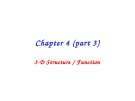 Lecture Principles of biochemistry - Chapter 4 (part 3): 3-D structure/Function