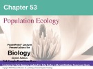 Lecture Biology: Chapter 53 - Niel Campbell, Jane Reece