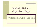 Bài giảng Nhập môn Tài chính công: Chương 6 - PGS.TS. Sử Đình Thành