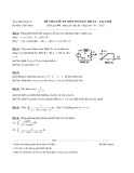Đề thi cuối kì môn Toán kỹ thuật - CQ10 (năm học 2012)