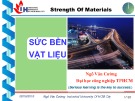 Bài giảng Sức bền vật liệu: Chương 1 - ThS. Ngô Văn Cường