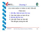 Bài giảng Cơ lý thuyết: Chương 1 - ThS. Ngô Văn Cường