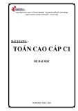 Bài giảng Toán cao cấp C1 Đại học - Th.S Huỳnh Văn Hiếu