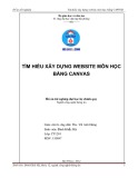 Đồ án tốt nghiệp Đại học hệ chính quy: Tìm hiểu xây dựng Website môn học  bằng CANVAS