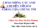 Bài giảng Kinh tế phát triển: Tăng trưởng kinh tế với công bằng xã hội - Phan Thị Kim Phương