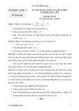 Đề thi tuyển sinh vào lớp 10 THPT năm học 2010-2011 môn Toán - Sở Giáo dục và Đào tạo Nghệ An