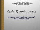 Bài giảng Quản lý môi trường - ĐH Lâm nghiệp