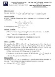 Đề thi thử vào lớp 10 chuyên năm 2015 môn Toán - Trung tâm Bồi dưỡng Văn hóa Hà Nội Amsterdam