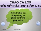 Bài giảng Phép cộng, phép trừ - GV. Lưu Anh Đào