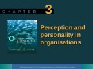 Lecture Organisational behaviour on the Pacific rim: Chapter 3 - Steve McShane, Tony Travaglione