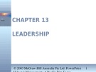 Lecture Management: A Pacific rim focus - Chapter 13: Leadership