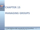 Lecture Management: A Pacific rim focus - Chapter 15: Managing groups