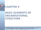 Lecture Management: A Pacific rim focus - Chapter 9: Basic elements of organisational structure
