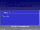 Lecture Criminal investigation - Chapter 20: Terrorism