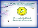 Bài thuyết trình: Thiết kế bãi chôn lấp CTR cho huyện Chợ Mới, tỉnh An Giang đến năm 2025