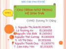 Bài thuyết trình: Chu trình Nitơ trong hệ sinh thái