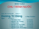 Bài thuyết trình: Chu trình nước (Nhóm 1)