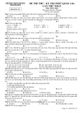 Đề thi thử kỳ thi THPT Quốc gia môn Hóa học lần 1 - Trường THPT chuyên Nguyễn Huệ (Mã đề thi 132)