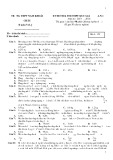 Đề thi thử kỳ thi THPT Quốc gia năm học 2015-2016 môn Vật lý lần 1 - Trường THPT Nam Khoái Châu (Mã đề 159)